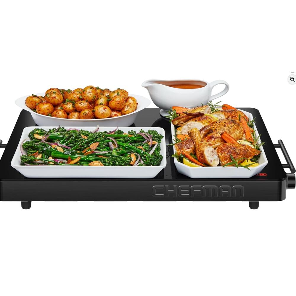 Chefman Electric Warming Tray& Adjustable Temperature Control,Perfect For Buffet